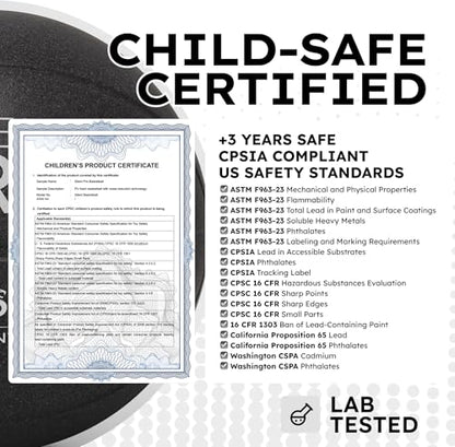 Silent Basketball – Black Mamba – Size 7 (29.5") – Quiet Indoor Dribbling – Premium Foam Basketball, Exact Shape – Certified Child Safe – Soundless, Noiseless Indoor Play - style: Premium Series