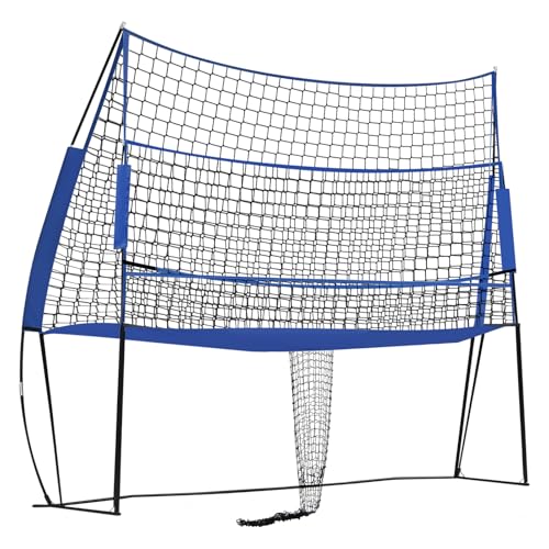 Volleyball Training Net Volleyball Practice Net Adjustable Height Volleyballs Training Nets for Hitting, Serving, and Passing Volleyballs Spike Trainer for Gymnasium, Playground