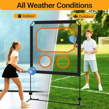 Pickleball Yard Game Set - Indoor & Outdoor Play Fun and Friendly Backyard Activities for Adults and Family,Easy Assembly