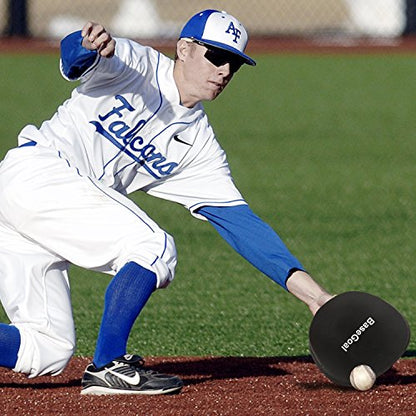 BaseGoal Softhands Foam Fielding Trainer Quik Hands Batting Baseball Infield Practice Two-Hands - color: Black - 2 Packs