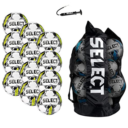 SELECT Club Soccer Ball - color: White/Black V22 - 12-Ball Pack, size: 4