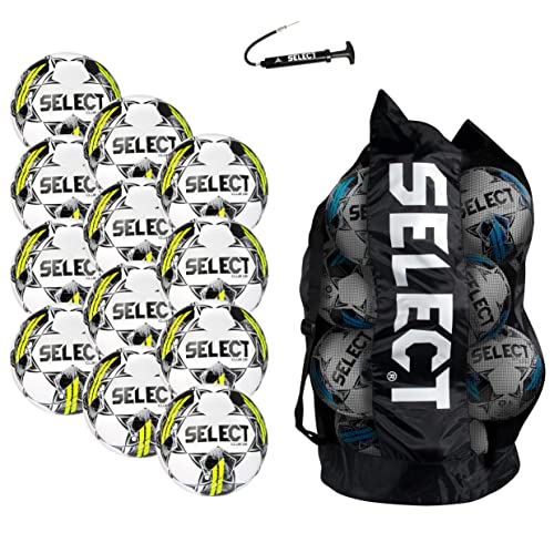 SELECT Club Soccer Ball - color: White/Black V22 - 12-Ball Pack, size: 4