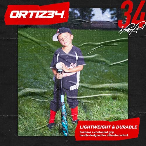Ortiz34 Bat & Ball Set - Graffiti Plastic Bat & Ball Homerun Set- David Ortiz Backyard Baseball Set for Youth, Kids, Teenagers, Adults (Bat & Ball Set, Blue) - color: Blue/Purple, style: 2 Pack Bat & Ball Set
