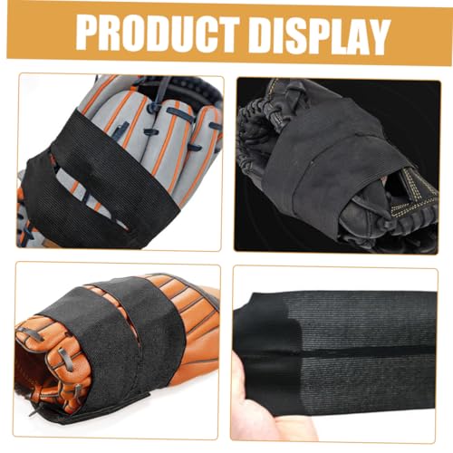 BESPORTBLE 4Pcs Baseball Glove Wraps High Elastic Fastener for Fixing and Conditioning Adjustable Polyester Baseball Accessories for Softball Players and Training