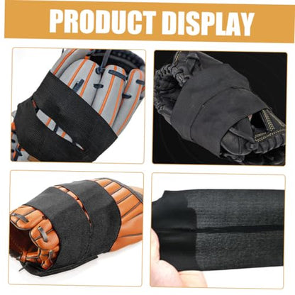 BESPORTBLE 4Pcs Baseball Glove Wraps High Elastic Fastener for Fixing and Conditioning Adjustable Polyester Baseball Accessories for Softball Players and Training