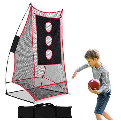 Football Kicking Cage & Practice Net - Portable Target System for Quarterback Passing Drills, Backyard Training Aid with Carry Bag - size: 3X6FT