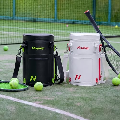 L1 Tennis Ball Machine, Ultra Light 6KG Backpack Design, Dual Control via APP & Remote, up to 50 Balls Capacity, 2–3 Hours Battery Life,Adjustable Speeds & Oscillating - color: white