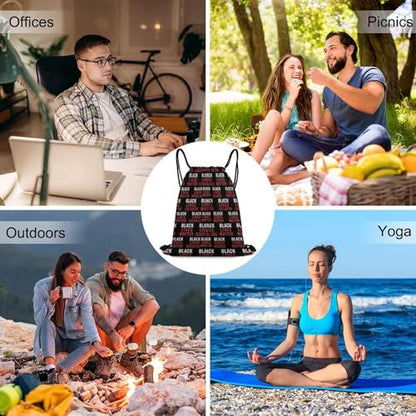 Lightweight Drawstring Sackpack Sports Backpack Waterproof for Gym Travel Hiking Men Women Durable Polyester, Flag Bags - color: Picture (348)