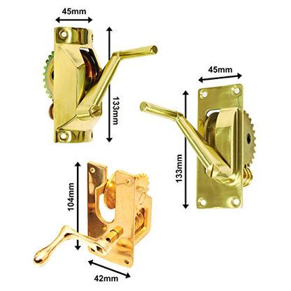 Vermont Tennis String Winder Mechanism – Professional Brass Winder for All Regulation Tennis Posts - Net Tennis Accessories Available in 3 Styles - color: Large Square
