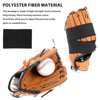 Vin Beauty 3 PCS Glove Wrap Band, Elastic Baseball and Softball Glove Strap, Durable Gloves Wrap for Quickly Forming Pocket Universal Fit Elastic Gloves Bands for Adult Youth Baseball Softball Mitts