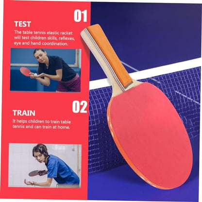 Toddmomy Rubber Faced Table Tennis Racket Set Paddles Balls and Comfortable for Beginners and Skill Levels for Indoor and