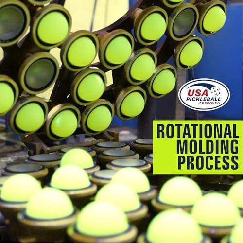 S-40 Outdoor Pickleball Balls - 40 Holes, Approved by The USAPA - Durable PE Material, Seamless Construction, Tournament Grade, 3/12/40/100 Pack - Pickleballs - color: Neon Green, size: 3 Count