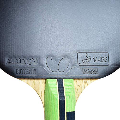 Butterfly Lin Yun-Ju Shakehand Ping Pong Paddle - Lightweight & Offers A High Degree of Control for Developing Table Tennis Players - Recommended for Beginners