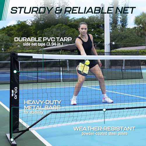 Orca Pickleball Nets Multiple Styles, Full Court and Half Court Sets, Perfect for Indoor and Outdoor Pickleball Games