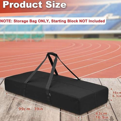Starting Block Carry Bag for Track & Field Equipment - Waterproof Sports Duffel Tote (38.98x16.93x6.30 inch)