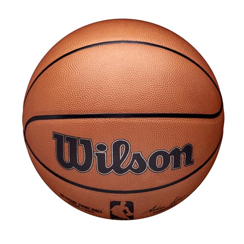 WILSON NBA Official Game Basketball - Brown, Size 7-29.5"