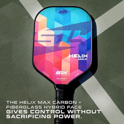 Selkirk Sport SLK Helix Pro Pickleball Paddle | Thermoformed Carbon Fiber Pickleball Paddles with Carbon Fiber & Fiberglass Hybrid Face | Unmatched Control - color: Spectra