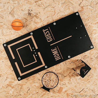 Archtwain Basketball Hoop Metal Wall Decor, Wall Mounted Game Room Office Playroom Wall Art, Metal Wall Art, Office Decor, Extraordinary Gift (Craft, Large)