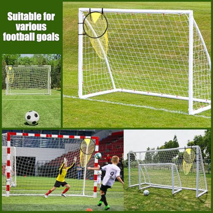 Football Target Net, 16" Easy-to-Attach Soccer Goal Net, Soccer Target Goal for Shooting Training, Improves Accuracy, for Shooting Accuracy Training, Fits Most Standard Goals