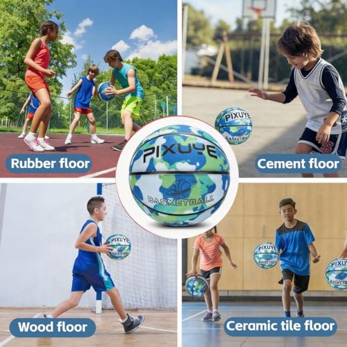 Size 4 Soft Lightweight Kids Basketball 25.5 Inch for Boys Girls Ages 5-8, Youth Indoor Outdoor Pool Training Play Birthday Gifts
