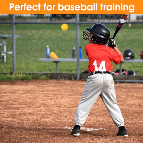 Foam Baseballs 6-Pack - Soft Practice Baseball Training Foam Balls for Kids with Drawstring Bag, Saft for Youth Beginners Batting, Fielding, Hitting, Pitching and Throwing