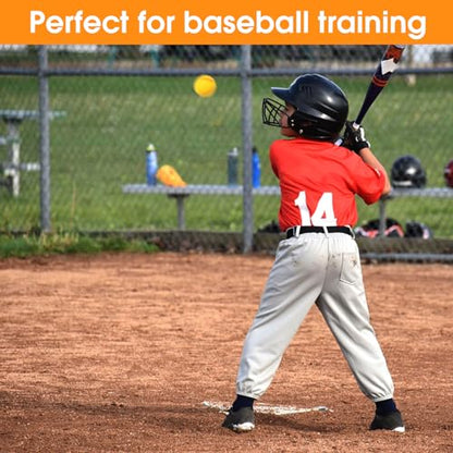 Foam Baseballs 6-Pack - Soft Practice Baseball Training Foam Balls for Kids with Drawstring Bag, Saft for Youth Beginners Batting, Fielding, Hitting, Pitching and Throwing