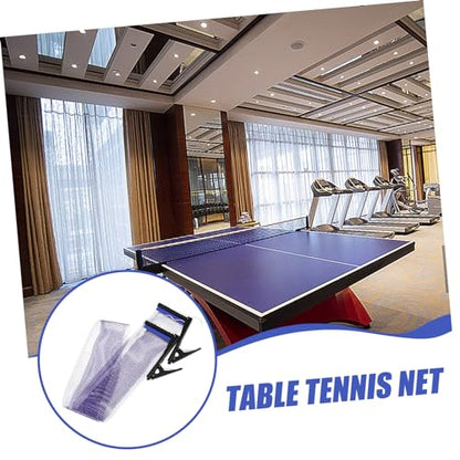 WOONEKY 1set Portable Table Tennis Net Easy Setup Use Material Design for Convenient Storage for Family Friends Games