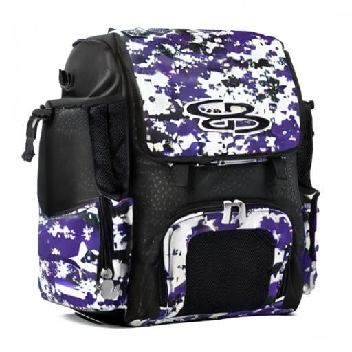 Boombah Mini Superpack Bat Bag Digital Camo Black/Purple - color: Black/Purple