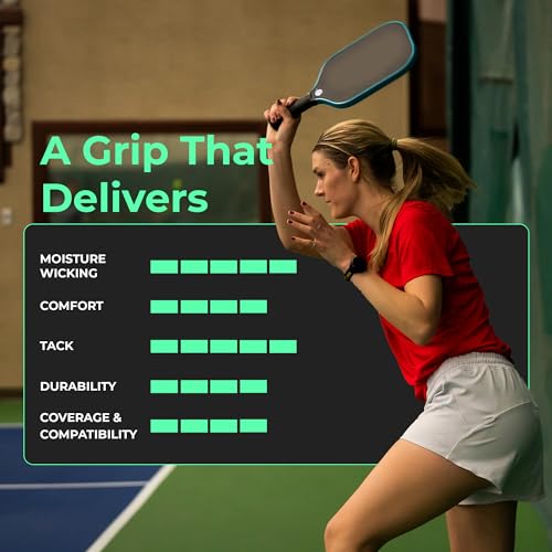 ADV MaxTac Tacky Pickleball Grip Tape - 3, 6, 12-Pack - Extremely Sticky Non-Slip Pickleball Overgrip - Razor-Thin & Easy to Use Pro Pickleball Paddle Grip Tape - color: 12-Pack Black