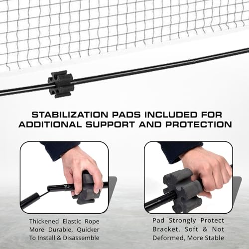 Ultimate Portable Pickleball Net System| Tournament-Grade| Adjustable | Indoor & Outdoor Pickleball Net| Premium & Durable Equipment (10ft Net)