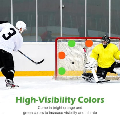 4P Magnetic Hockey Shooting Targets, Luxiv Silicone Shooting Goal Discs for Training Magnet Lacrosse Goal Targets for Soccer, Baseball Practice