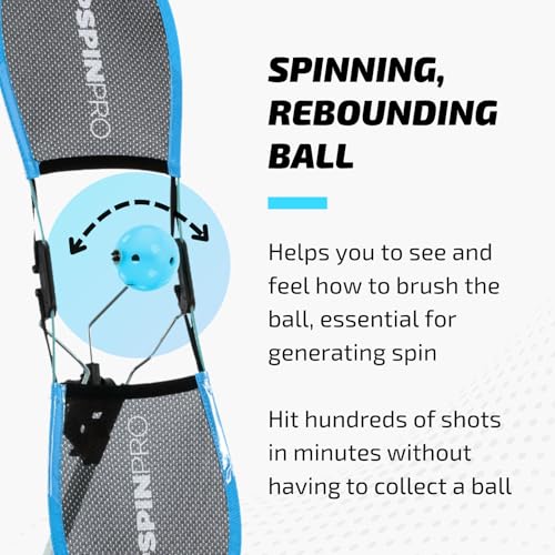 TopspinPro Pickleball Training Aid – Learn Topspin Fast for Better Control & Consistency | Practice Anywhere, Anytime | Patent-Proven System for Recreational Players
