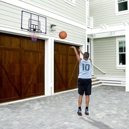Wall-Mounted Basketball Hoop, All-Weather Folding Hoop for Indoor & Outdoor Use - style: 45" Backboard