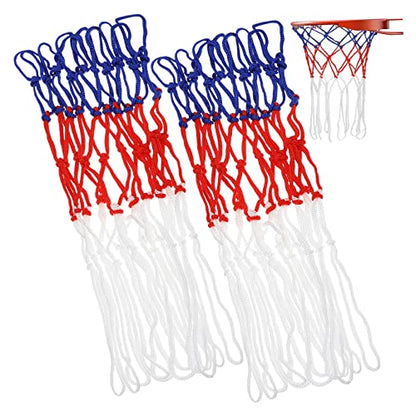 2Pcs Outdoor Basketball Net Durable Replacement Nets for Hoops for Basketball Shot Practice and Training