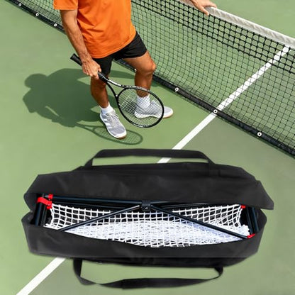 Klmnop Pickleball Net Storage Bag, Portable Pickle Ball Equipment Carry Bag with Handles, Heavy Duty Badminton Net System Replacement Bags, Foldable Duffle Bags for Driveway Backyard(NO Net)