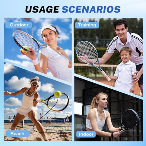 Tennis Ball Training Baseboard, Upgraded Tennis Trainer Equipment Set, Tennis Trainer Ball with String, Tennis Trainer Rebound Ball, Multifunction Tennis Practice Rebounder - color: Blue-1PC