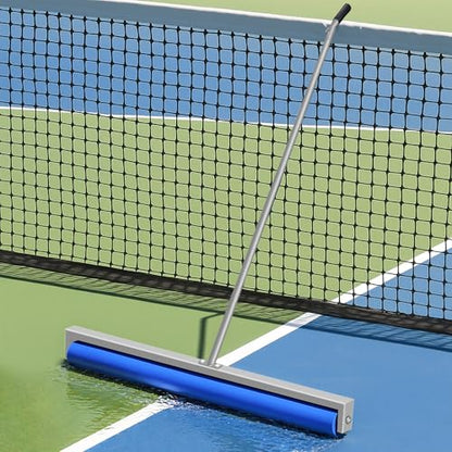 Tennis Court Squeegee, Foam Tennis Sponge Roller 38'', Lightweight Quick Clearing Tools for Tennis Basketball Sports Court,Silver - color: Silver