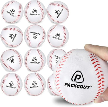 PACKGOUT Soft Foam Baseballs for Kids & Teenagers - Practice & Replacement Balls - color: White