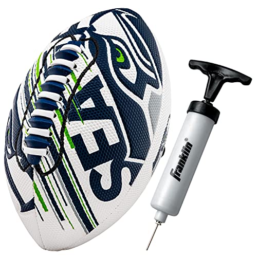 Franklin Sports NFL Team Mini Footballs - Youth 8.5" Official NFL Licensed Football + Air Pump Set