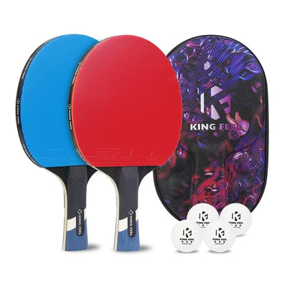 Professional Ping Pong Paddles-Lightweight Carbon Fiber Table Tennis Rackets with 7-Ply Blade, 2.0mm Premium Sponge, ITTF Approved Rubber - for Tournament-Level Performance Table Tennis Paddles