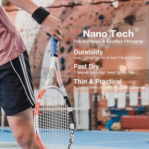 10pcs Tennis Grip Tape - Tennis Overgrip for Tennis Racquet - Tennis Racket Grip Tape - Pickleball Paddle Grip Tape - color: peach