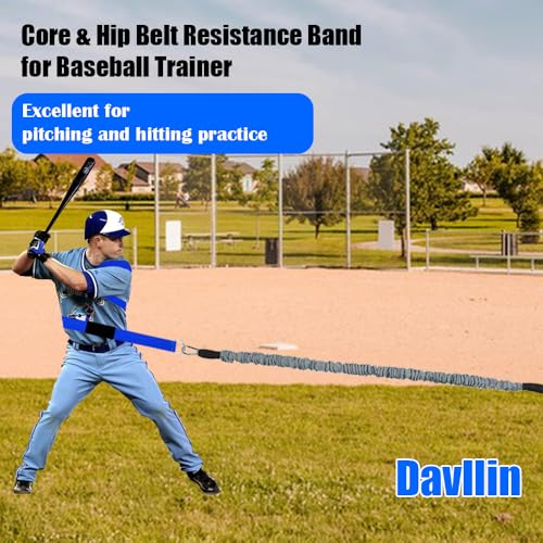 Davllin Core & Hip Belt Resistance Band for Baseball & Softball Training - style: 9-in-1 Classic