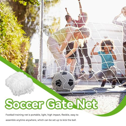 Soccer Goal for Backyard, 10 * 6.5ft Soccer Goal Net, Soccers Replacement Goal Nets, Portable Kids Training Soccers Net for Sports Match Training