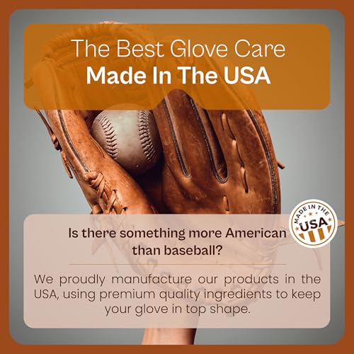 SARNA BASEBALL Glove Conditioner, Liquid, 8 Oz – Break in Faster, Keep Leather Maintained – Glove Conditioner for Mitts, Softball, & Baseball Gear Made in USA - size: Break-in Kit