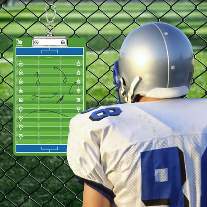 WISYOK Double-Sided Football Dry Erase Clipboard for Coaches, Ideal Coach Gift - style: Football