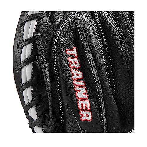 Wilson Trainer Baseball Gloves - Black/Red - style: Catcher