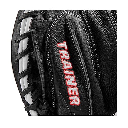 Wilson Trainer Baseball Gloves - Black/Red - style: Catcher