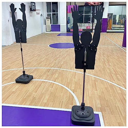 LXLZYXSF 2 Pcs Mannequin Defender Basketball Shooting Training Device, Adjustable Arms & Height, Portable Dribbling Practice Dummy Sports Equipment (Color : S-Kids) - color: S-kids