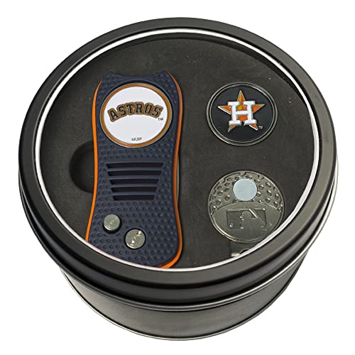 Team Golf MLB Adult-Unisex Tin Gift Set with Retractable Divot Tool, Cap Clip, and Ball Marker