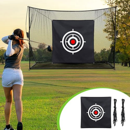 Halloscume Golf Target Cloth for Net Replacement Golf Hitting Net Target with 4 Straps for Practice Training Aids Indoor Outdoor Use - size: 5 x 5 ft
